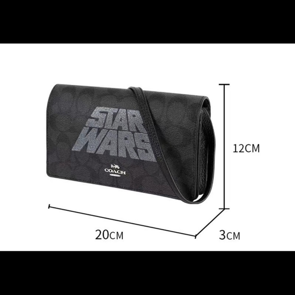 Star Wars X Coach Hayden Foldover Crossbody Clutch In Signature Canvas